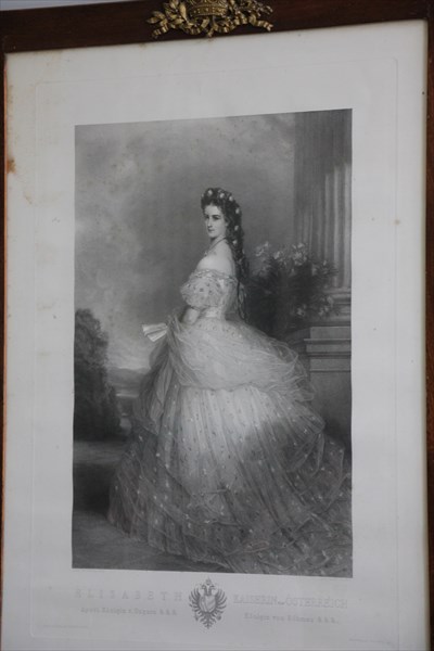 182-Елизавета Австрийская, гравюра